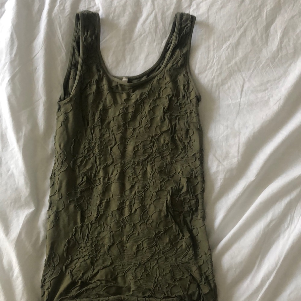 Green tank top